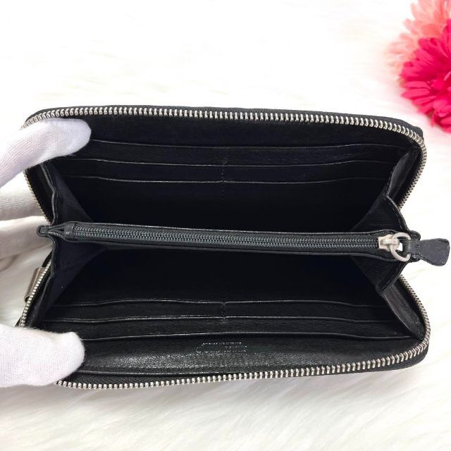 JIMMY CHOO - 【美品】ジミーチュウ 長財布 ラウンドファスナー