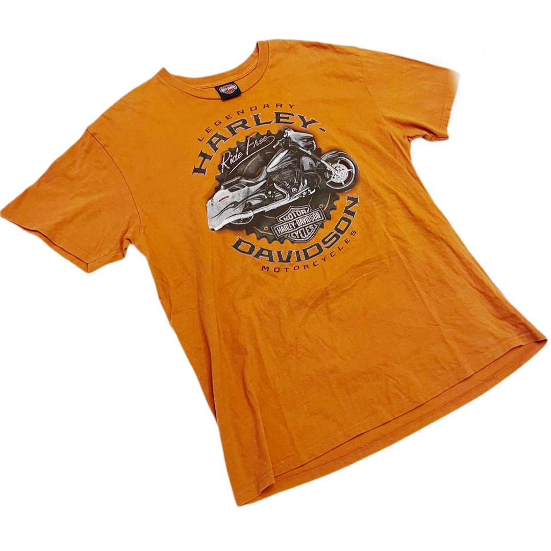 希少XL★HARLEY-DAVIDSON Tシャツ バイク ウルフ Tシャツ