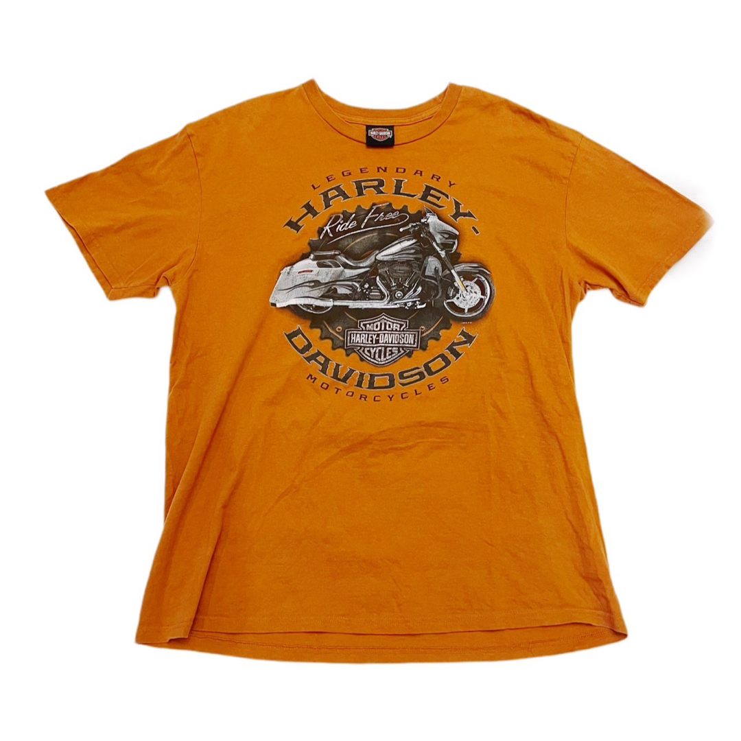 希少XL★HARLEY-DAVIDSON Tシャツ バイク ウルフ Tシャツ