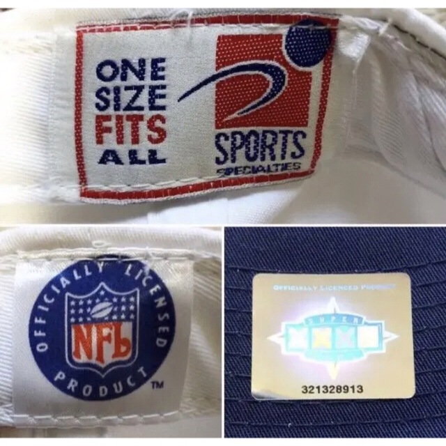 NIKE(ナイキ)の激レア NFL 1998 スーパーボウル SUPERBOWL アメフト キャップ スポーツ/アウトドアのスポーツ/アウトドア その他(アメリカンフットボール)の商品写真