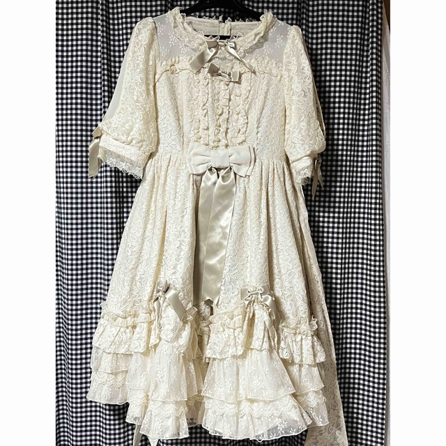 Angelic Pretty(アンジェリックプリティー)のアンジェリックプリティ　総レースワンピース レディースのワンピース(ひざ丈ワンピース)の商品写真