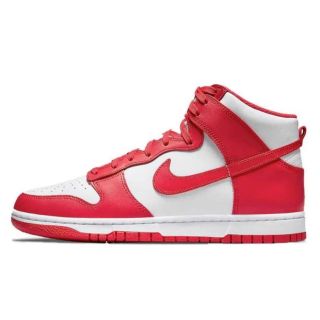 ナイキ(NIKE)のNike Dunk High セントジョーンズ 赤白 30cm(スニーカー)