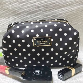 ケイトスペードニューヨーク(kate spade new york)の新品kate spade❤️ナイロンドット柄ポーチ(ポーチ)