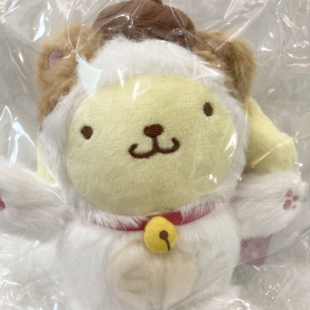 ポムポムプリン(ポムポムプリン)の新品 未開封 Happy Cat お座りぬいぐるみ2 ポムポムプリン エンタメ/ホビーのおもちゃ/ぬいぐるみ(ぬいぐるみ)の商品写真