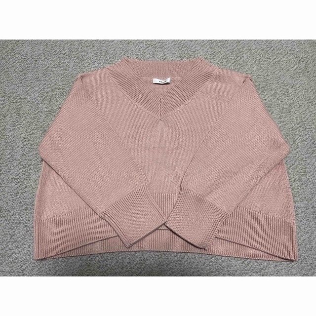 エブール ebure コットンカシミア ニット 新品未使用 ピンク ロン
