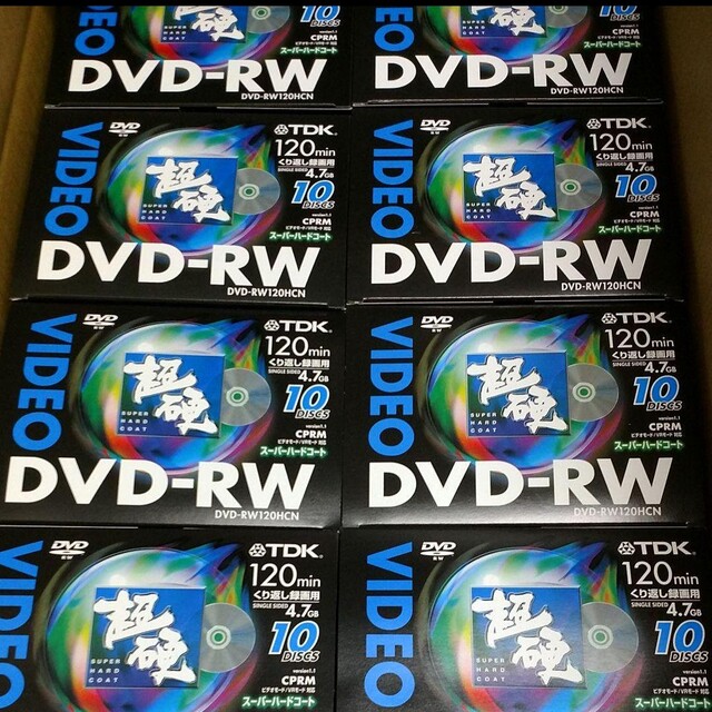 531 TDK スーパーハードコート超硬 DVD-RW メディア 100枚