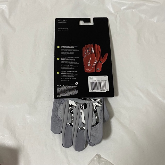 NIKE - 新品 NIKEトラウトエリート バッティンググローブ グレー NIKE - 新品 NIKEトラウトエリート バッティンググローブ グレー