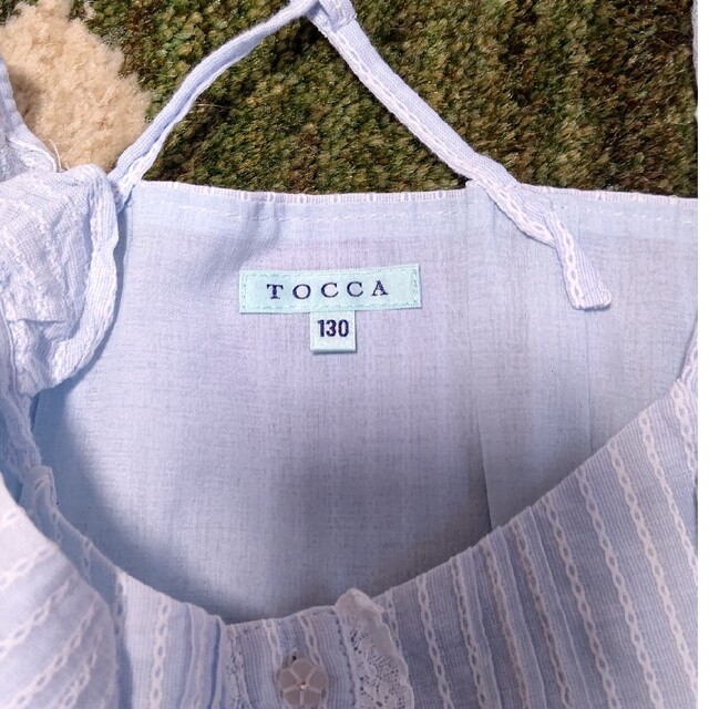 TOCCA(トッカ)のTOCCA kids キャミソール レース ブルー 130cm キッズ/ベビー/マタニティのキッズ服女の子用(90cm~)(Tシャツ/カットソー)の商品写真