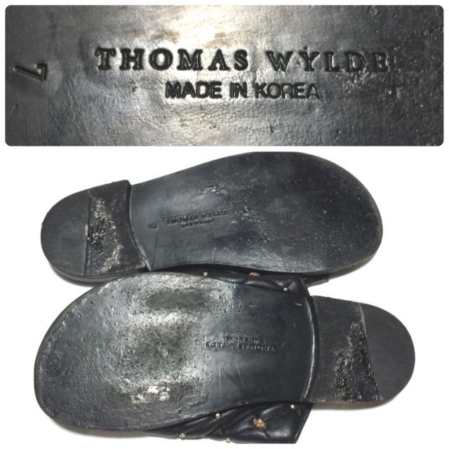 THOMAS WYLDE - トーマスワイルド レザーサンダル 7/THOMAS THOMAS WYLDE - トーマスワイルド レザーサンダル 7/THOMAS