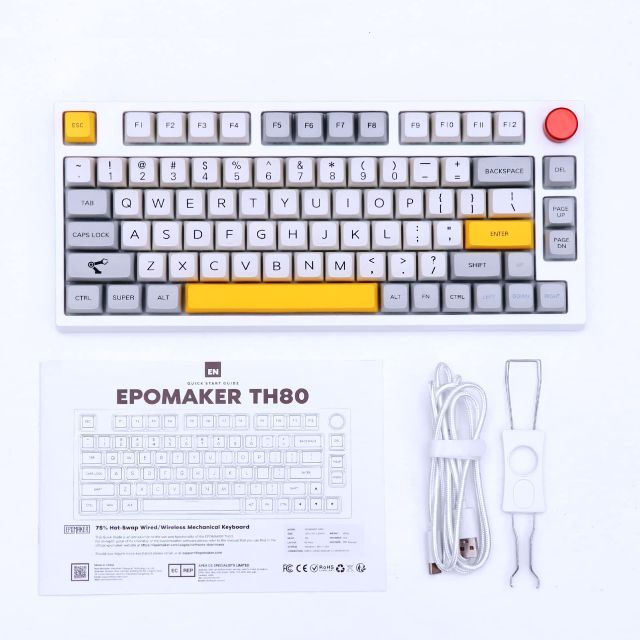 EPOMAKER Theory TH80 75% ホットスワップ対応 RGB 2 - PC/タブレット