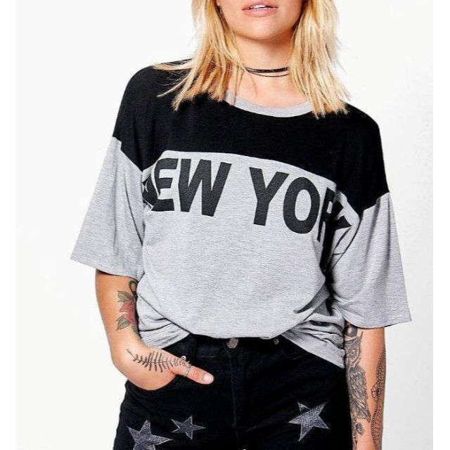 asos(エイソス)の英国インポート♡NEW YORK オーバーサイズTシャツ レディースのトップス(Tシャツ(半袖/袖なし))の商品写真