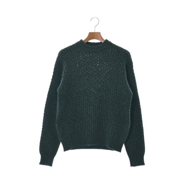 PRADA プラダ ニット・セーター 44(S位) 緑x黒 【古着】【中古】 最適