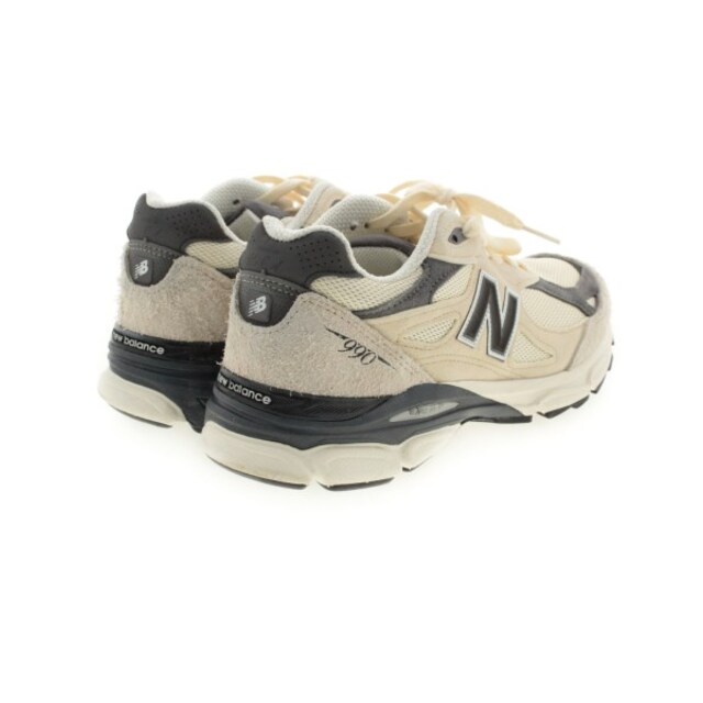 New Balance ニューバランス スニーカー 27cm アイボリーxグレー