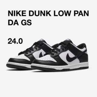 ナイキ(NIKE)のNIKE DUNK LOW PANDA GS White/Black 24.0(スニーカー)