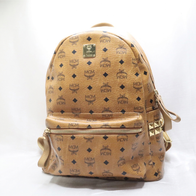 美品】MCM エムシーエム ヴィセトス リュック スタッズ Mサイズ