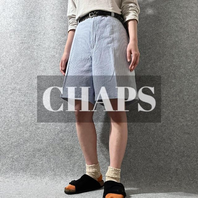 CHAPS(チャップス)の【CHAPS】チャップス シアサッカー ワイド ショーツ ハーフパンツ W40 メンズのパンツ(ショートパンツ)の商品写真