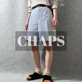 チャップス(CHAPS)の【CHAPS】チャップス シアサッカー ワイド ショーツ ハーフパンツ W40(ショートパンツ)