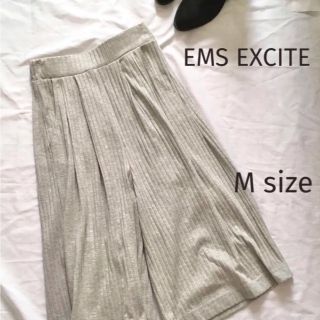 エムズエキサイト(EMSEXCITE)の【美品】 EMS EXCITE エムズエキサイト　ワイドパンツ　M スウェット(カジュアルパンツ)