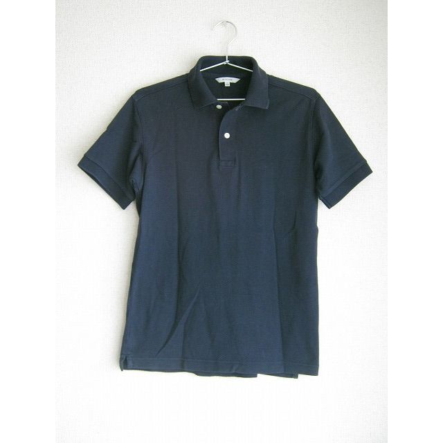 UNIQLO(ユニクロ)のユニクロ）紺（メンズＳ）半袖ポロシャツ メンズのトップス(ポロシャツ)の商品写真