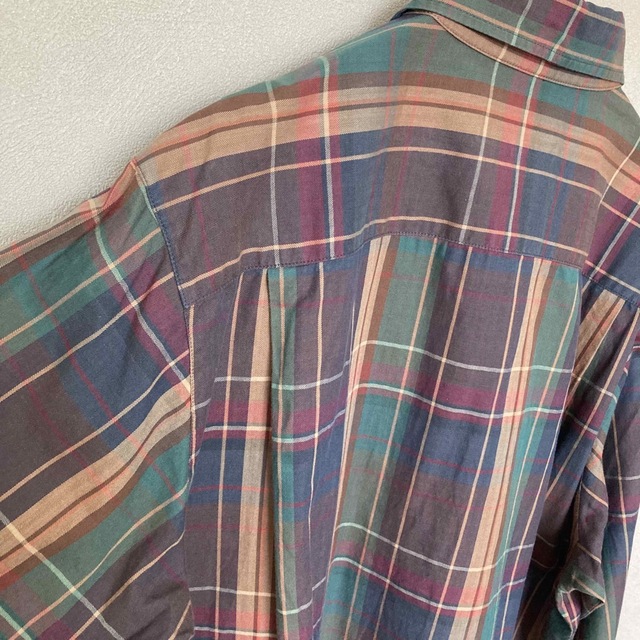 Paul Stuart(ポールスチュアート)のPaul  Stuart ポールスチュアート 丸襟コットンシャツ 日本製 レディースのトップス(シャツ/ブラウス(長袖/七分))の商品写真