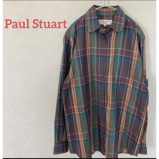 ポールスチュアート(Paul Stuart)のPaul  Stuart ポールスチュアート 丸襟コットンシャツ 日本製(シャツ/ブラウス(長袖/七分))