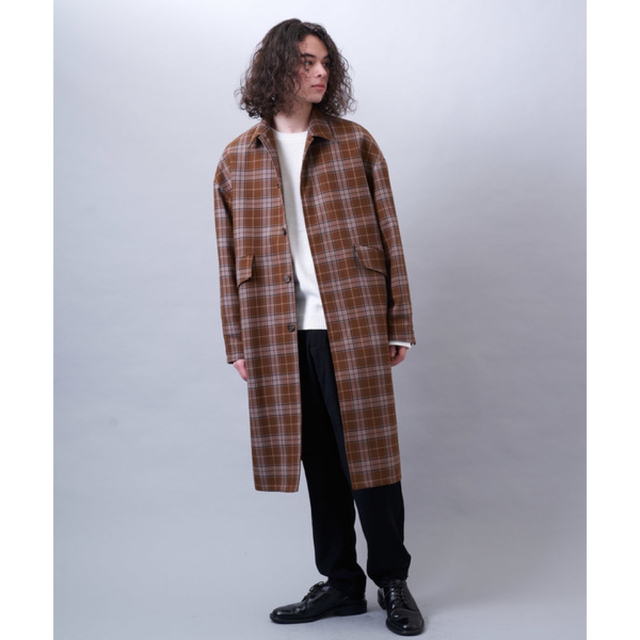 Casper John チェックオーバーコート 格安即決 64.0%OFF www.gold-and