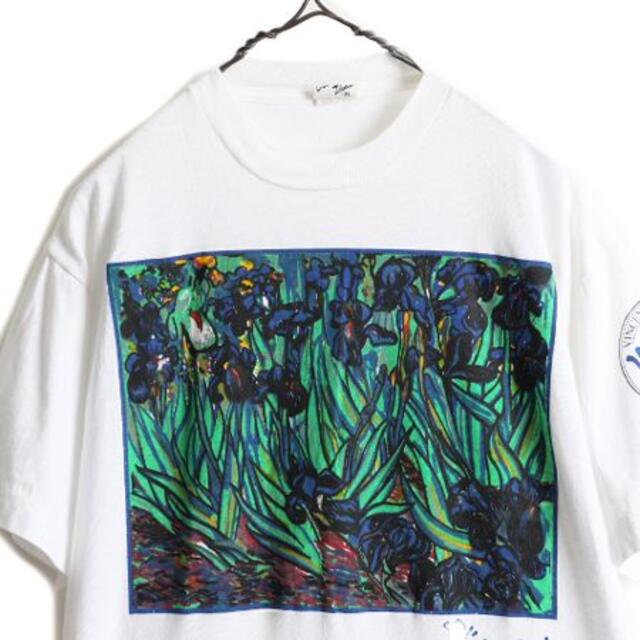 未使用 90s ゴッホ オフィシャル アート プリント Tシャツ XL 白 新品