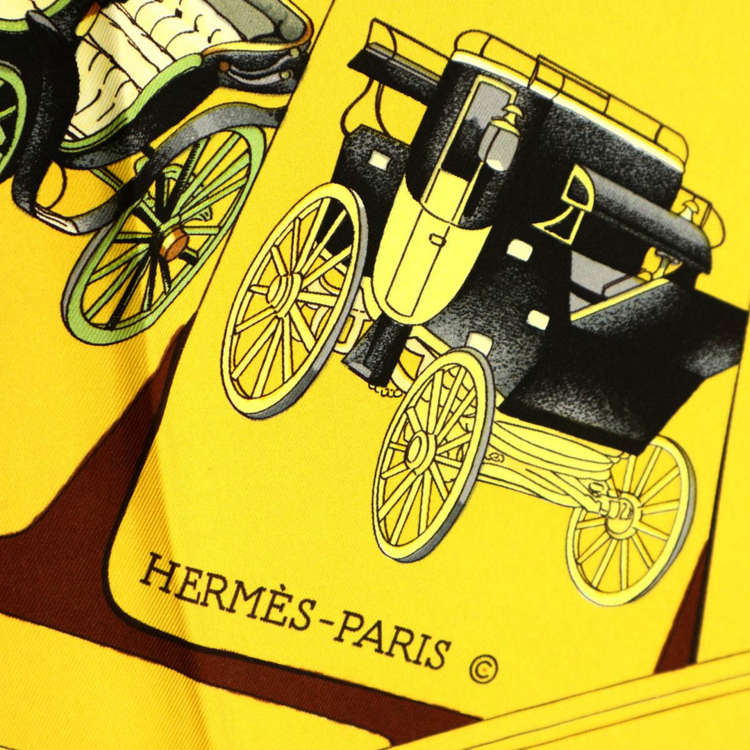 Hermes - エルメス カレ90 CARROSSERIE 螺旋 車体 シルク スカーフ
