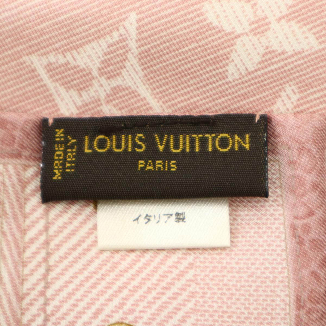 ルイヴィトン バンドー ニューデニム シルク スカーフ モノグラム M72339 レディース ピンク LOUIS VUITTON  【アパレル・小物】 4