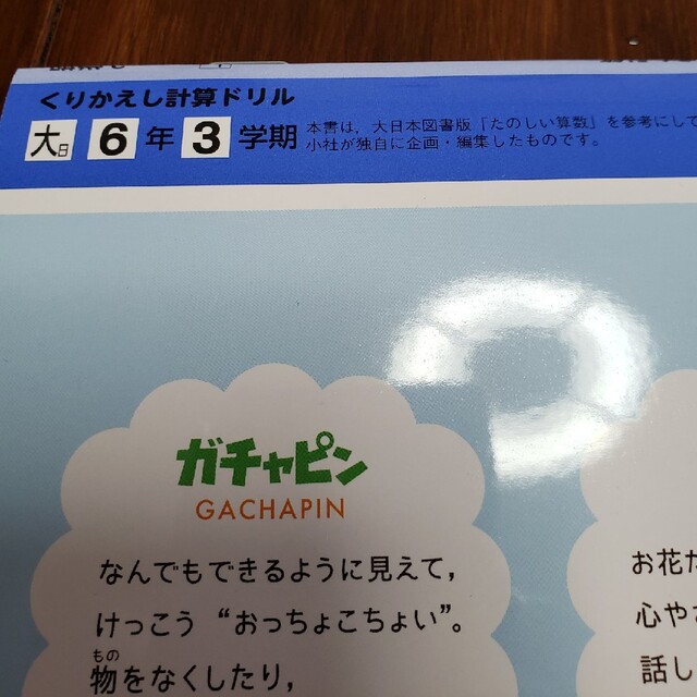 新　くりかえし計算ドリル　６年◇1学期◇２学期◇３学期　日本標準 エンタメ/ホビーの本(語学/参考書)の商品写真