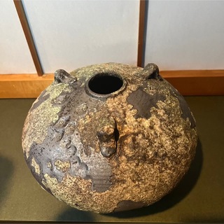 古壺 陶器 アンティーク インテリア置物 花瓶