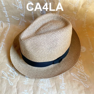 カシラ(CA4LA)のCA4LA カシラ ストローハット 中折れハット サイズM(麦わら帽子/ストローハット)