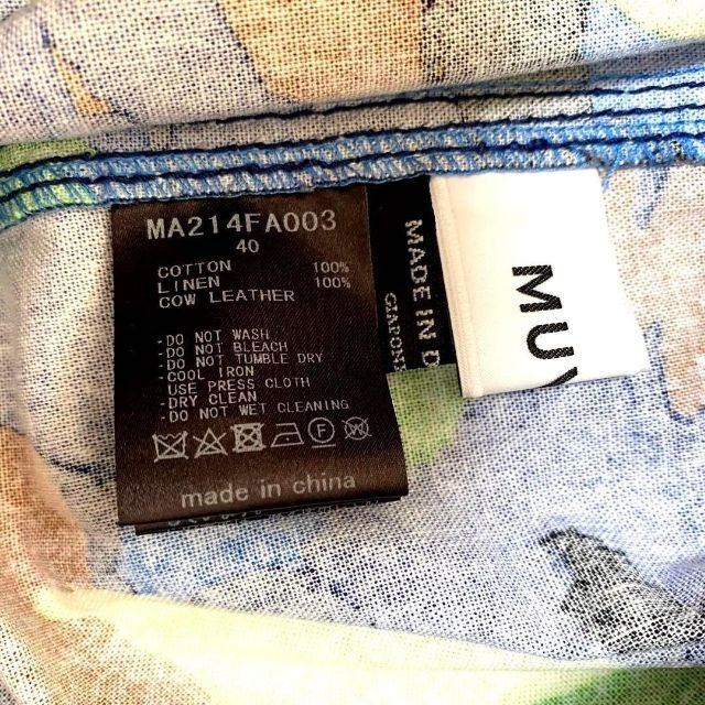 新品タグ付き MUVEILミュベール フラワープリントワンピース 40 Lサイズ-