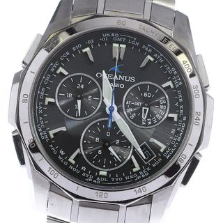 カシオ(CASIO)のカシオ CASIO OCW-S1000BJ-1AJF オシアナス マンタ ソーラー電波 メンズ 良品 _746433(腕時計(アナログ))