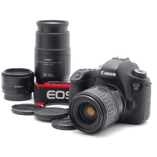 超高機能、傷擦れ極小、トリプルレンズの大満足商品❤️Canon EOS 6D-