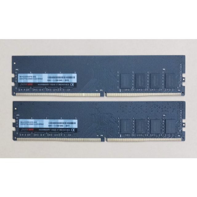 Panram DDR4-3200 8GB×2枚 計16GB デスクトップPC用 スマホ/家電/カメラのPC/タブレット(PCパーツ)の商品写真