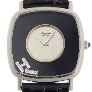 ショパール(Chopard)の【本物保証】 箱・保付 超美品 ショパール CHOPARD ハッピーダイヤモンド メンズ 手巻き 腕時計 革ベルト新品交換済 2364(ベルト)