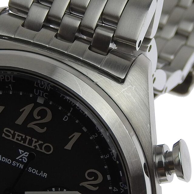 【本物保証】 箱・保付 美品 セイコー SEIKO プロスペック 海外モデル メンズ 電波 ソーラー 腕時計 SSG017 希少 レア