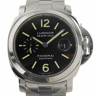 パネライ(PANERAI)の【本物保証】 箱・保付 超美品 パネライ PANERAI ルミノール マリーナ デイト メンズ 自動巻き オートマ 腕時計 PAM00104 OP6763(腕時計(アナログ))