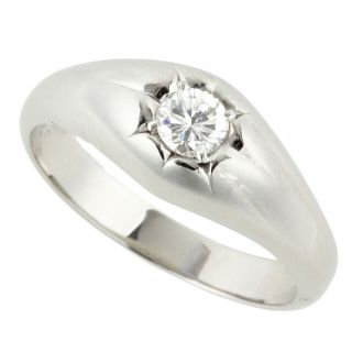 アザー(other)の【本物保証】 超美品 一粒ダイヤモンド リング 指輪 PM ダイヤモンド 0.26ct 15.5号 ノーブランド No brand(リング(指輪))