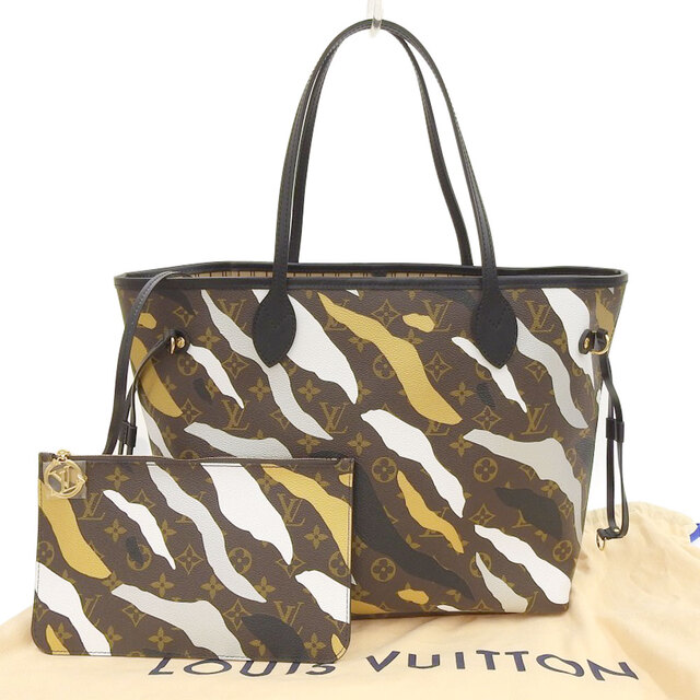 【本物保証】 布袋付 未使用 ルイヴィトン LOUIS VUITTON モノグラム カモフラージュ ネヴァーフルMM トートバッグ LOL コラボ 限定 M45201