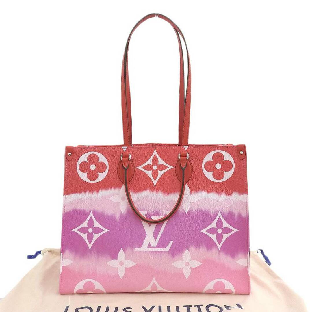 【本物保証】 布袋付 未使用 ルイヴィトン LOUIS VUITTON LV エスカル モノグラム ジャイアント オンザゴーGM 2WAYバッグ ルージュ M45121