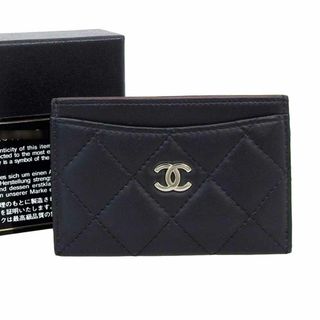 シャネル(CHANEL)の【本物保証】 箱・保付 美品 シャネル CHANEL ココマーク マトラッセ カードケース A31510 Y01480 11番台 ブティックシール 06.12.03.D.K(パスケース/IDカードホルダー)