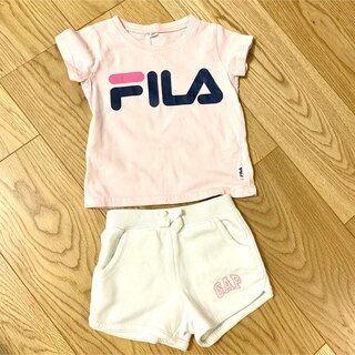 フィラ(FILA)の80★Tシャツ＆ショートパンツセット(Ｔシャツ)