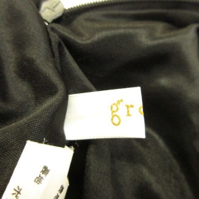 grove(グローブ)のグローブ grove フレアスカート ミニ ストレッチ 黒 M *A822 レディースのスカート(ミニスカート)の商品写真