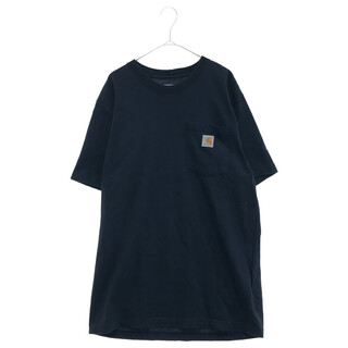カーハート(carhartt)のCARHARTT カーハート WORKWEAR S/S POCKET T-SHIRT ワークウェア ポケット 半袖Tシャツ ネイビー K87-NVY(Tシャツ/カットソー(半袖/袖なし))
