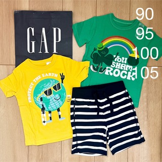 ベビーギャップ(babyGAP)の新品 babygap半袖 Tシャツ パンツ 90 95 100 105 半ズボン(Tシャツ/カットソー)