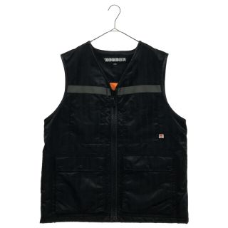 ネイバーフッド(NEIGHBORHOOD)のNEIGHBORHOOD ネイバーフッド 18AW EM E-1 N-VEST 総柄ナイロンベスト 182TSNH-JKM02S ブラック(ベスト)