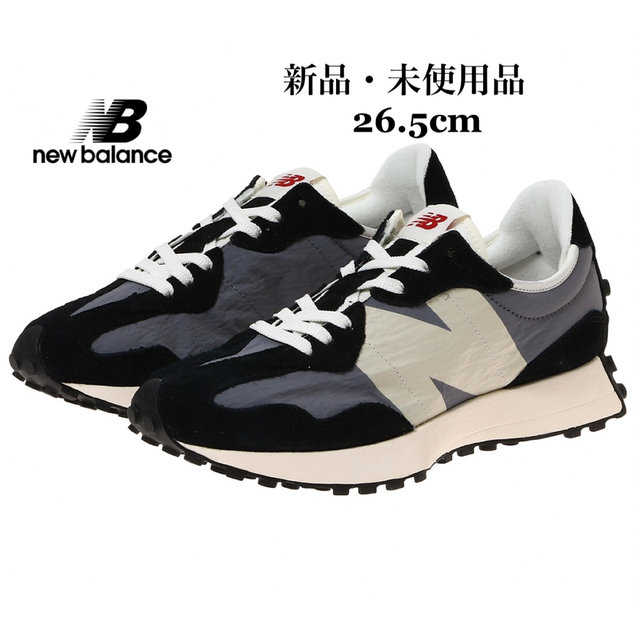 スニーカーNEW BALANCE ニューバランス MS327 ブラック グレー メンズ