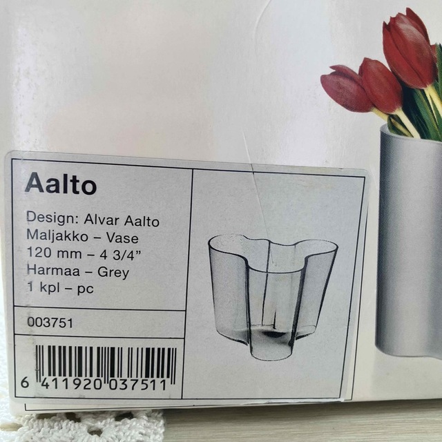 iittala(イッタラ)の値下げしました✩Aalto base gray 120mm  インテリア/住まい/日用品のインテリア小物(花瓶)の商品写真